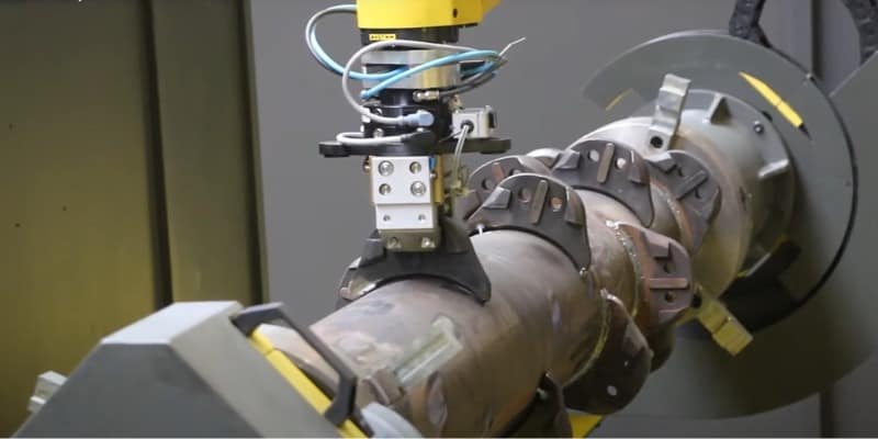 robotické svařování mulčovače, robotické svařování, robotické buňky