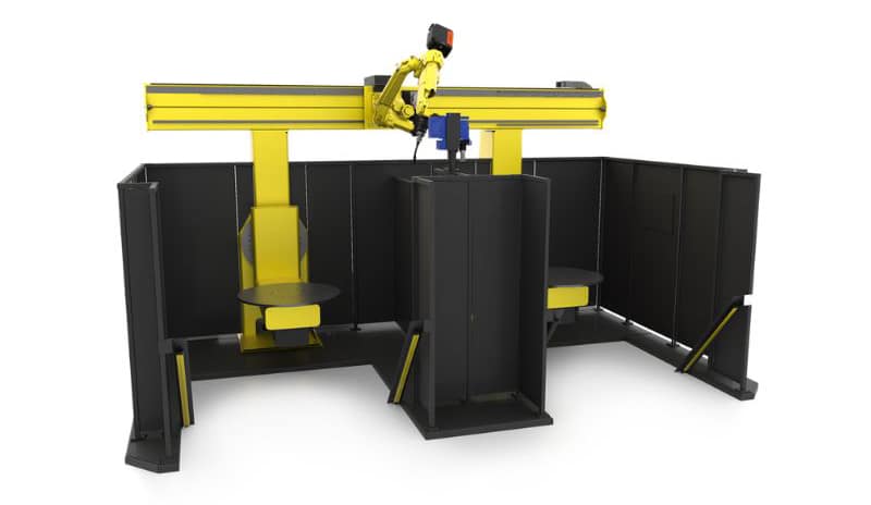 Portálový systém s dvojitým pozicionerem